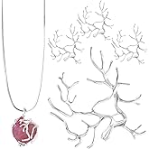 SmallCat 4pcs Branch Shape Bezels for Jewelry Making, Silver Brass Claw Pendant Tray, Handmade Irregular Jewelry Blanks Prong Pendant Setting for Necklace Bracelet Anklet DIY Crafts