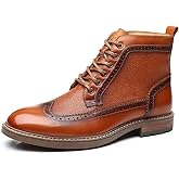 Arkbird Mens Chelsea Boots, Stylish and Comfort Leather Chukka Ankle Boots with Zipper