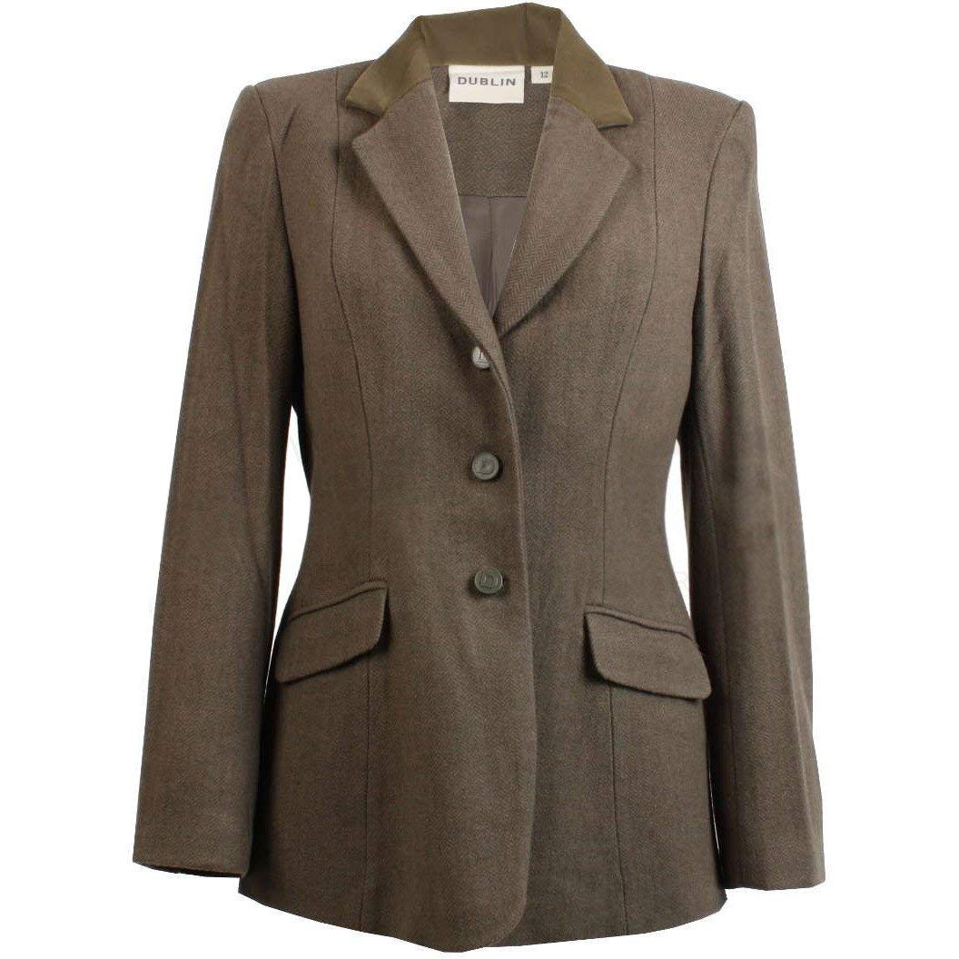 Dublin Cubbington Ladies Competition Tweed Jacket 8 Reg Green Amazon