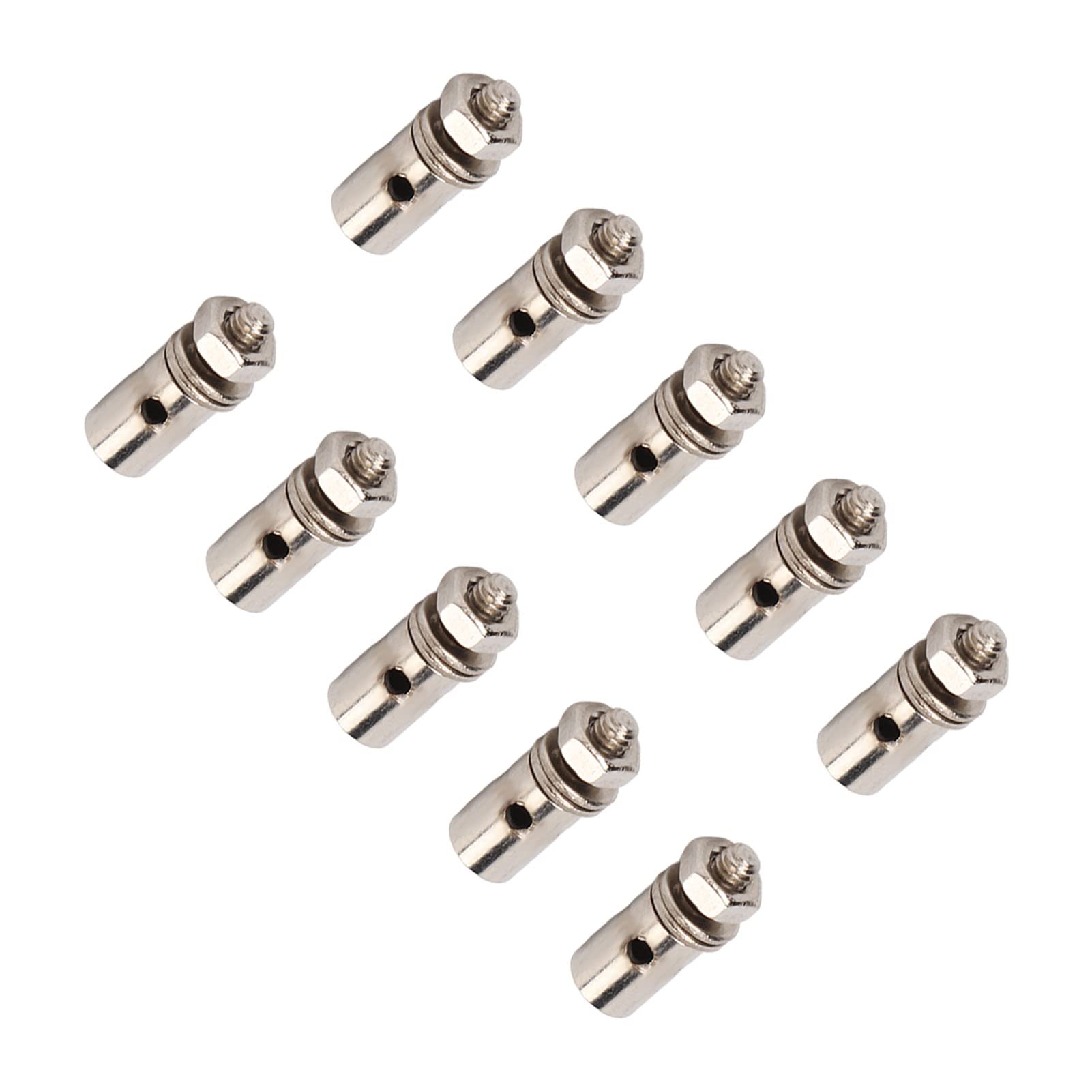 10pcs Set 1.3mm Servo, Connector Adjustable Push Rod Servo Pushrod Connector Dilwe Linkage Stopper