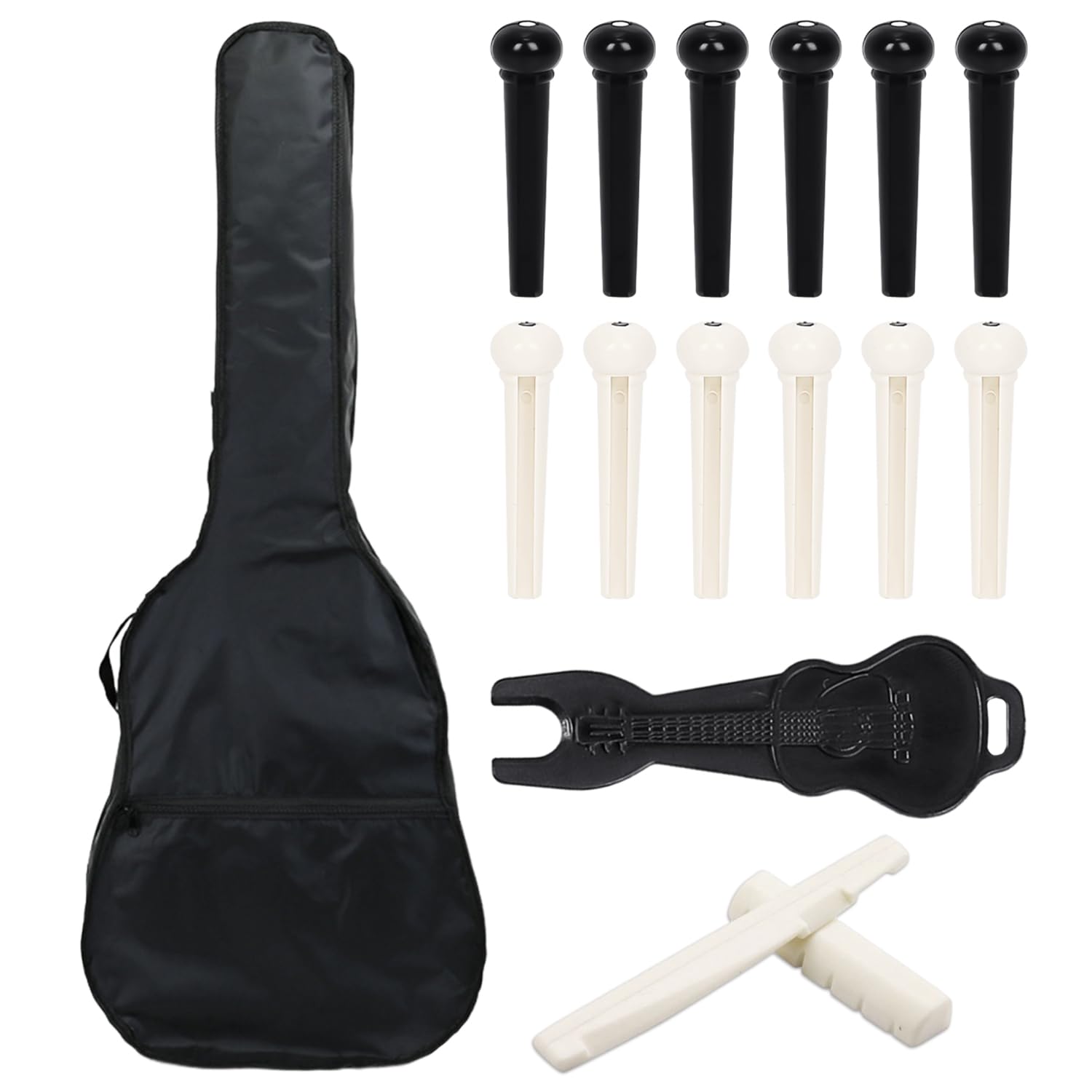 TYGFRT 1 Piece of Travel Guitar Bag, 15 Pieces of Guitar Accessories, Acoustic Guitar Case, Guitar Performance Bag, Guitar Waterproof Bag, Guitar Protection Bag