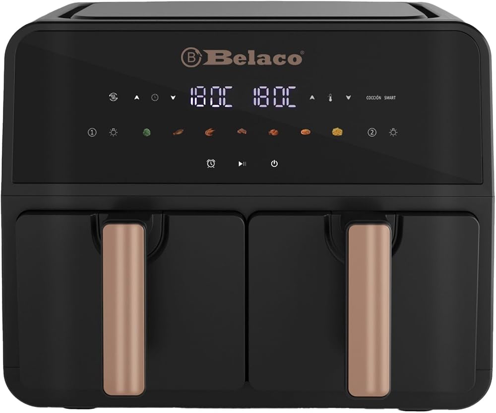 Belaco Air Fryer 9L Dual Zone Digital Display 60 Min Timer BEL-AF-03