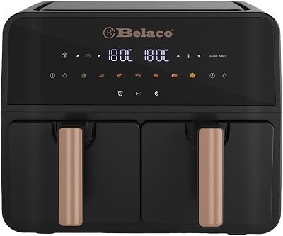 Belaco Air Fryer 9L Dual Zone Digital Display 60 Min Timer BEL-AF-03
