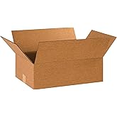 BOX USA Boxes Holds 65lbs, 18x12x6 25-Pk for Moving, Shipping &amp; Packing | Medium Boxes 18"L x 12"W x 6"H Corrugated Cardboard for Home, Business, e-Commerce Order Fulfillment Supplies, 25-Pack