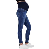 Savi Parker Maternity Jeans - Straight Leg Under Belly Pants With Elastic Waist For Pregnancy & Postpartum