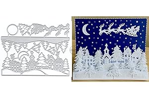 DzIxY Christmas Tree Deer Metal Cutting Dies for Card Making Embossing Paper Die Cuts Sets Photo Album Scrapbooking Arts Craf