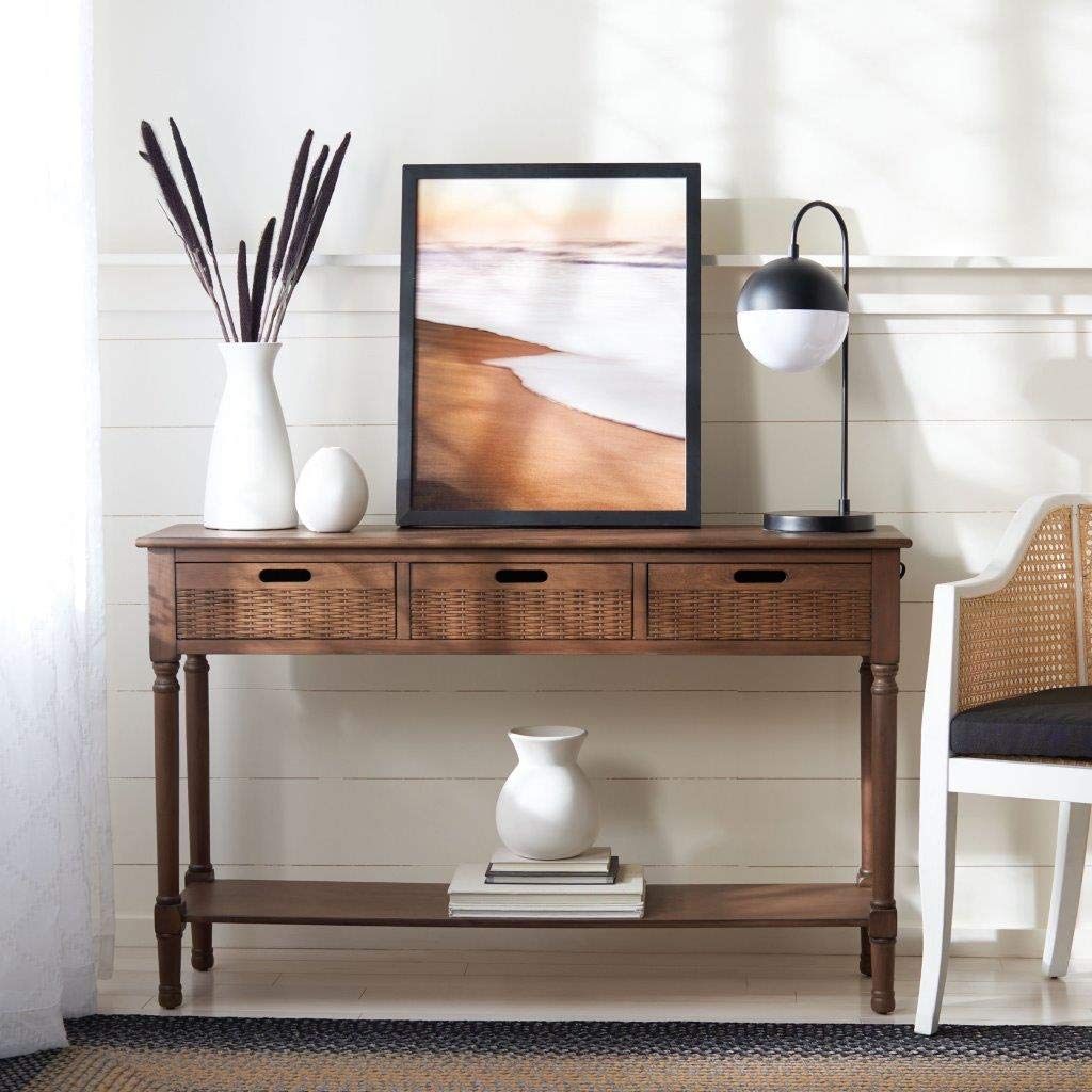 SAFAVIEH Home Collection Landers Brown 3-Drawer