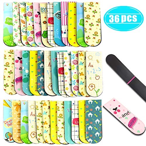 Wpxmer 36 Pack Colorful Magnetic Bookmarks, Cute Book Marks Bulk for Students Reading, Assorted Color - Thumbnail 3