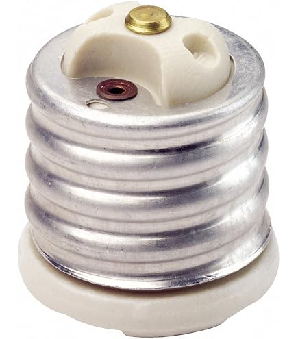 Leviton Lampholder To Outlet Adapter – 125V, 15A, Medium Base, White (2-Pack)