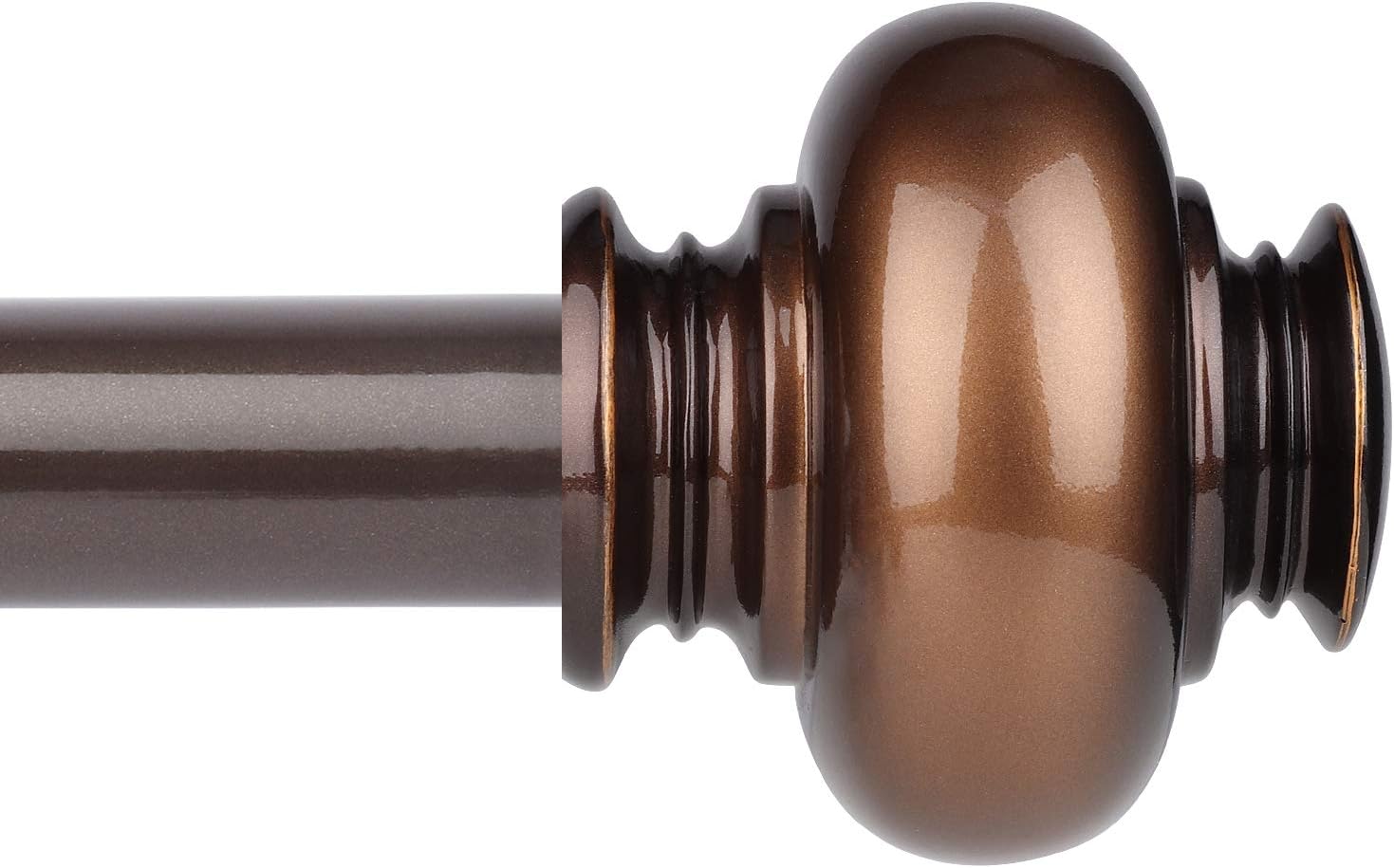 Joddmoka Curtain Rod 72 to 144 inch Drapery Rod 1 inch for Window with Decorative Finial Telescoping Single Window Rod…: Home Improvement