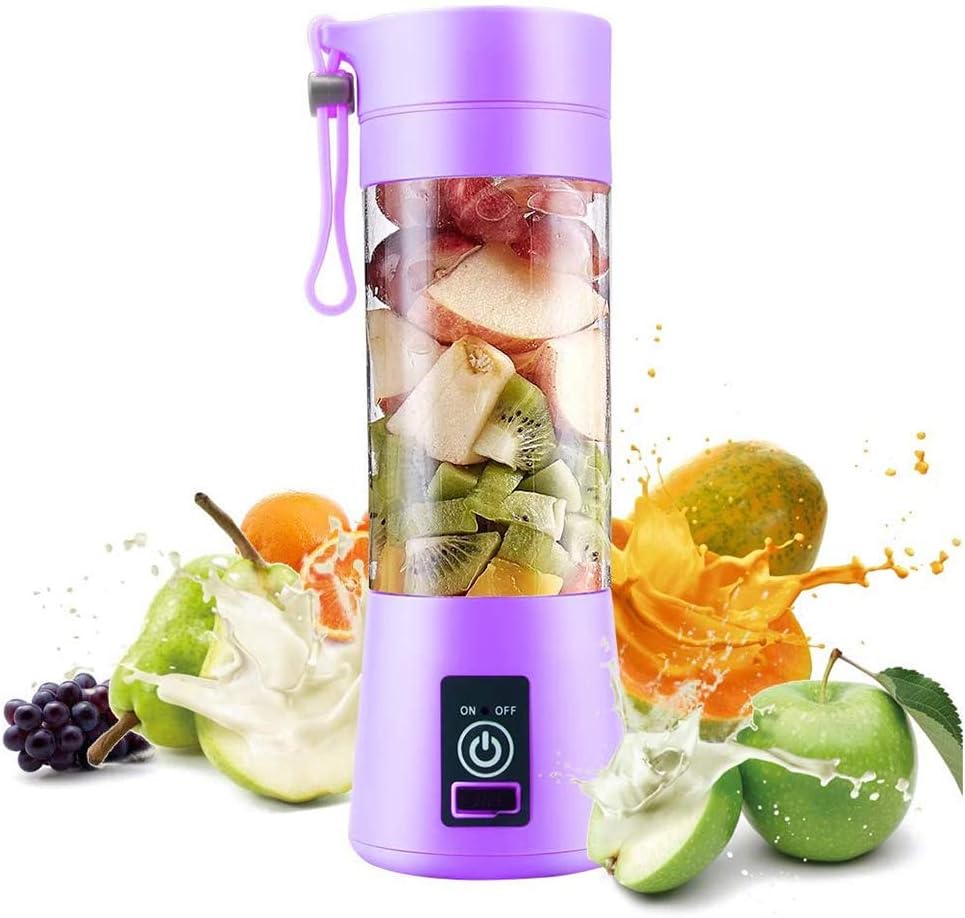 Dytxeshelf Portable Blender, Rechargeable Mini Blender 380ML Travel