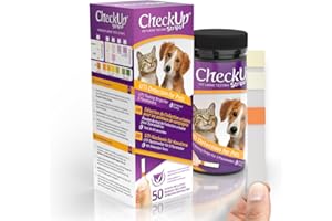 CheckUp UTI Urine Testing Strips for Cats and Dogs - Detection of pH, Nitrite and Leukocytes x 50
