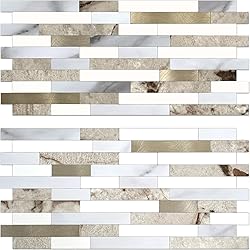 AULIGET 2 Sheets Faux Stone Peel and Stick