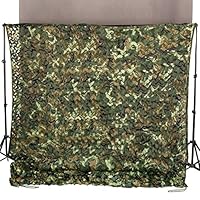 Ginsco 6.5ft x 10ft 2mx3m Woodland Camouflage Netting Desert Camo Net for Camping Military Hunting Shooting Blind Watching Hide Party Decorations