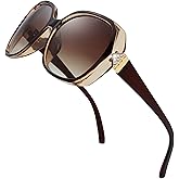 The Fresh Women's Oversized Square Jackie O Cat Eye Hybrid Butterfly Fashion Sunglasses - Exquisite Packaging