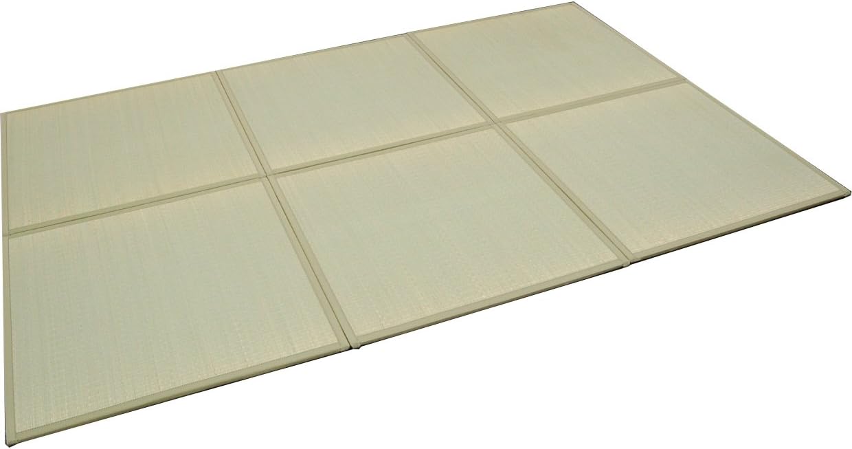Japanese interior igusa Unit tatami 64"x96"x0.59" soft type 6 pieces set green