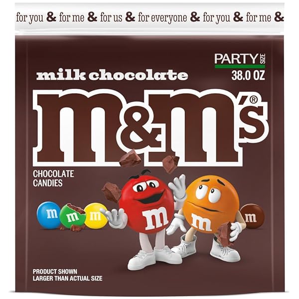 M&M’S SUMMER MILK CHOCOLATE CANDY, PARTY SIZE, 38 OZ RESEALABLE BULK BAG