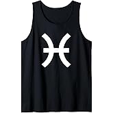 Pisces Symbol Zodiac Sign Horoscope Tank Top