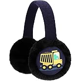 ZTL Kids Knit Earmuffs Soft Plush Ear Warmers Winter Outdoor Ear Muffs for Boys Girls