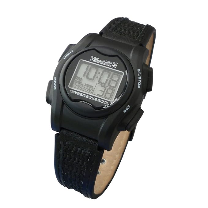 Vibralite VM-LBK – Armbanduhr, Armband aus Nylon