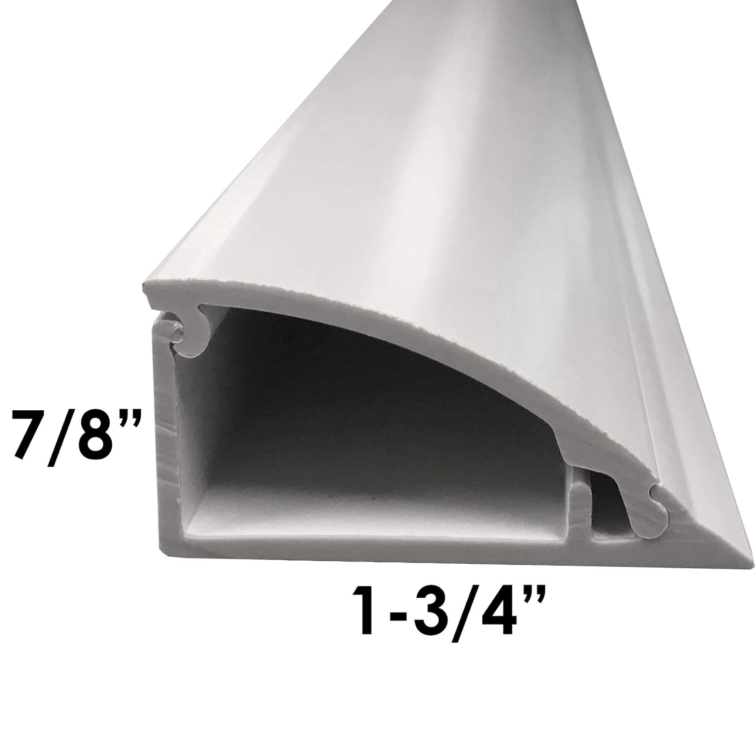 5 ft Stick Electriduct Crown Molding PVC Cable Raceway White Millwork