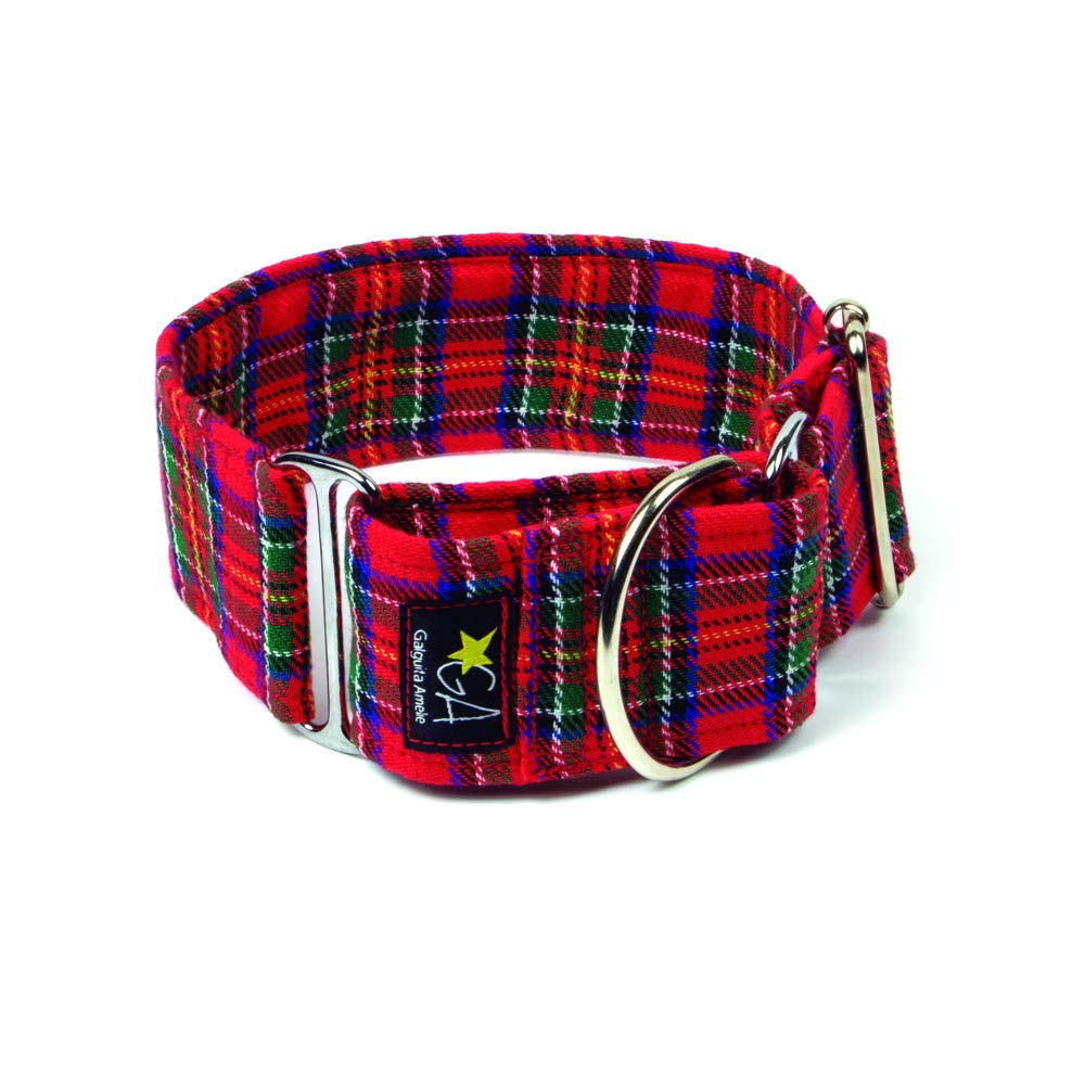 Galguita Amelie Martingale Dog Collar 4 cm Size M (30 – 39 cm) Scottish
