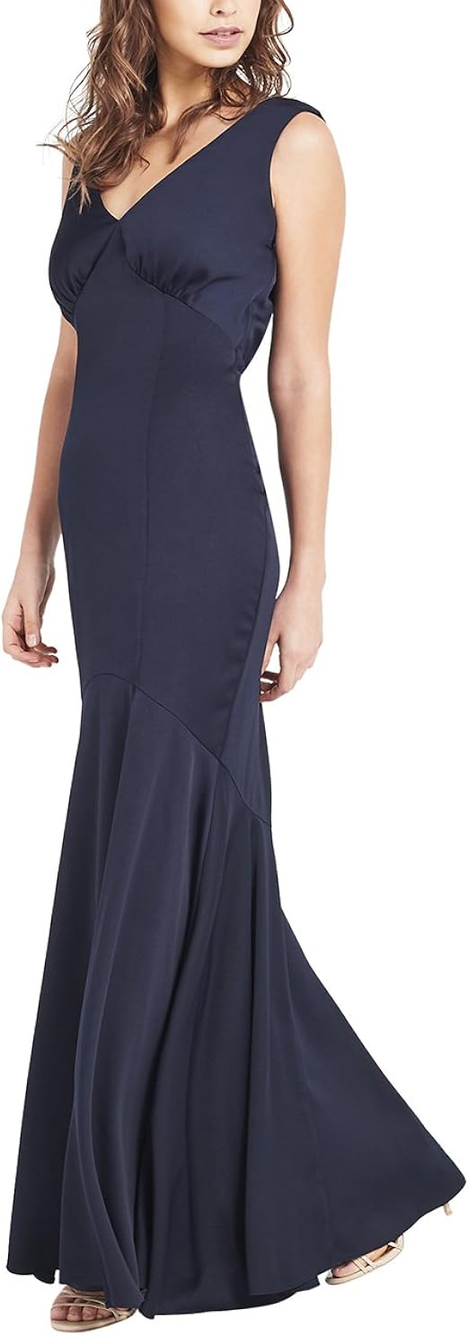 cowl back maxi dress