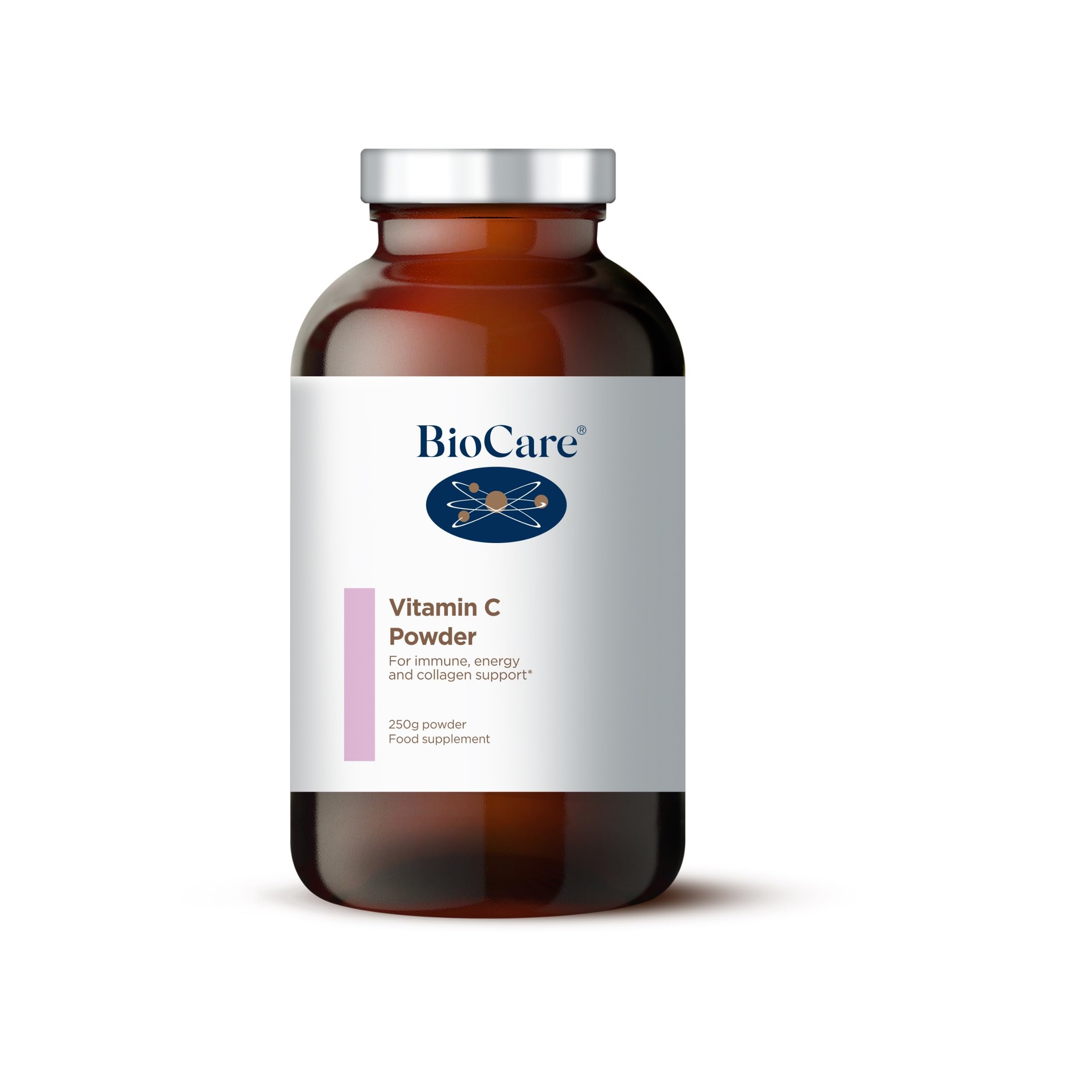 BioCare Vitamin C Powder - High Potency, Low Acid Magnesium Ascorbate for Immune, Energy, Skin and Collagen Support - 250g