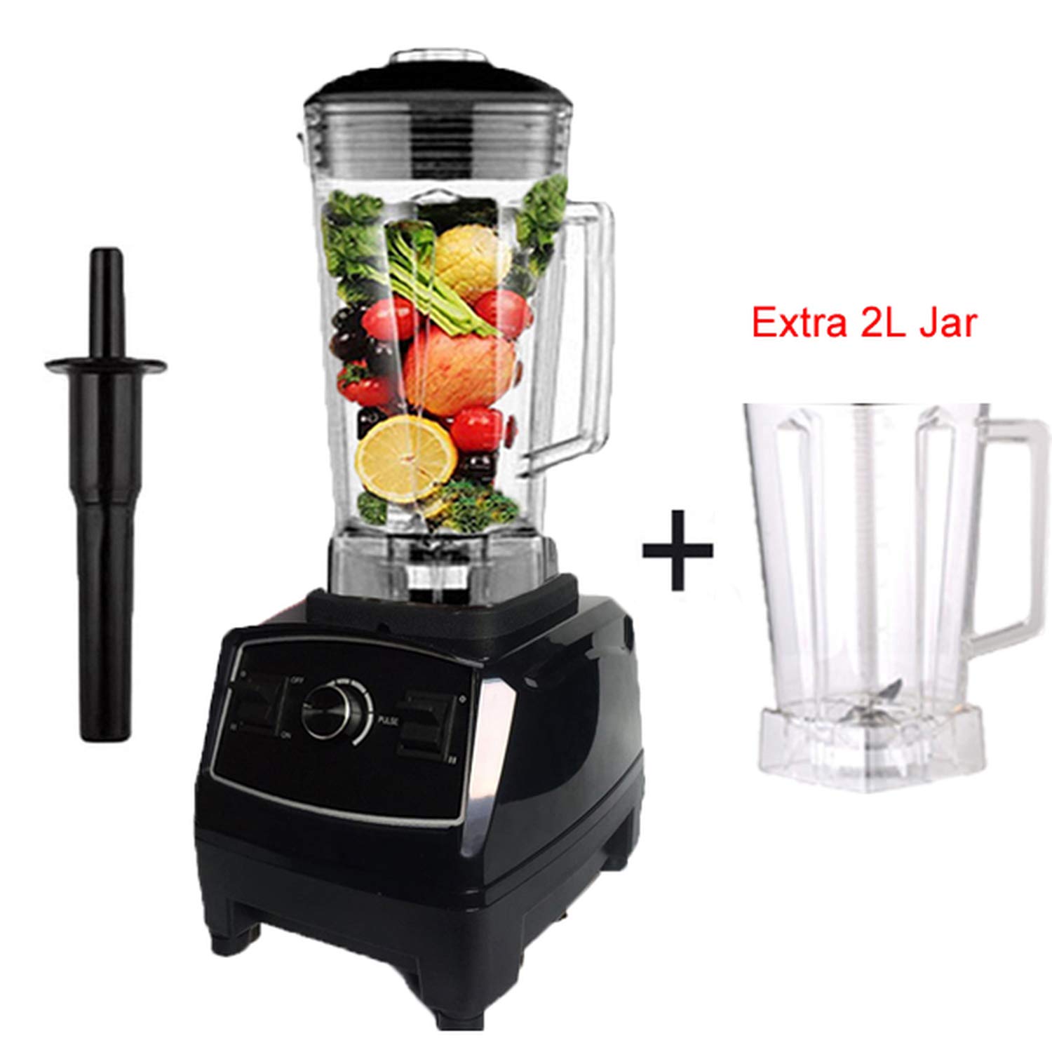 EU/US Plug G5200 3HP 2200W Commercial Blender Mixer Juicer Power Food Processor Smoothie Bar Fruit Electric Blender,black extra jar,AU Plug