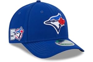 New Era 9FORTY M-Crown MLB Toronto Blue Jays 50th Anniversary Side Patch Player Replica Adjustable Snapback Cap - Royal Blue