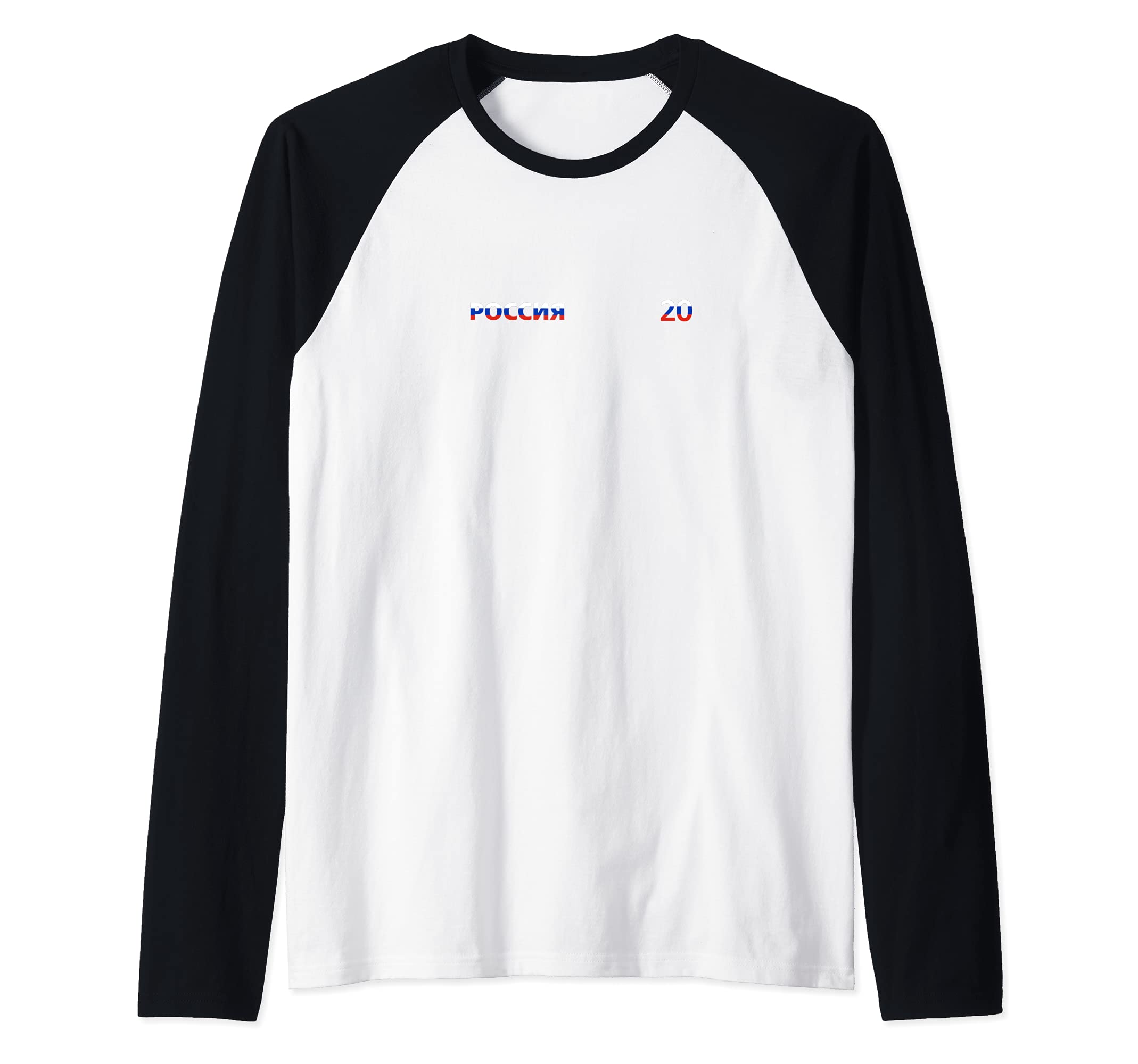 Flag Russia Raglan Baseball Tee