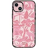 CASETiFY Impact iPhone 15 Plus Case [4X Military Grade Drop Tested / 8.2ft Drop Protection] - Animal Prints - Cheetah Paradise Pink - Clear Black