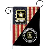 POYOMUK US Military U.S. Army Proud Daughter of A Soldier Flag Armed Forces Double-Sided Lawn Decoration Gift House Garden Yard Banner United State American Military Veteran, 12" x 18.5 Made in USA