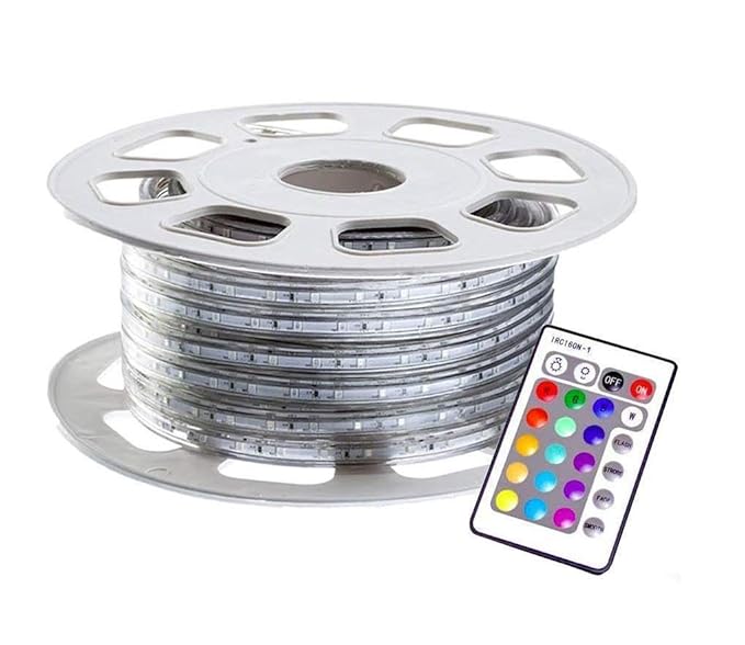 Prop It Up Flexible Multicolor Changing SMD 5050 LEDs Outdoor IP65 LED Strip with Remote Controller (10 m)
