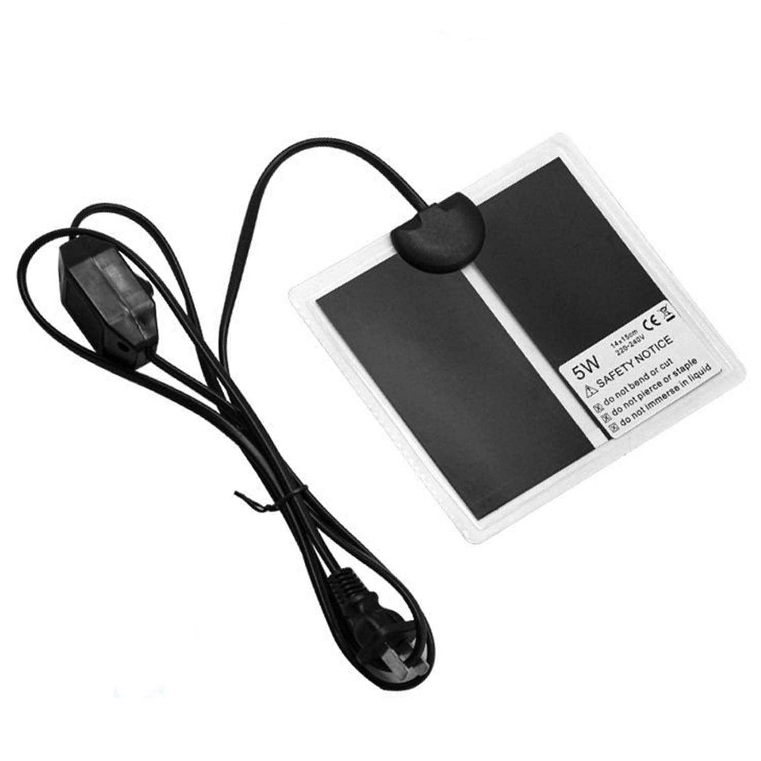 SIGANDG Reptile Heating Mat Pets Heating Pad adjustable temperature Removable Terrarium Heat Mats Suitable for lizards, turtles, scorpions, geckos and other amphibians（5w 14 * 15cm）