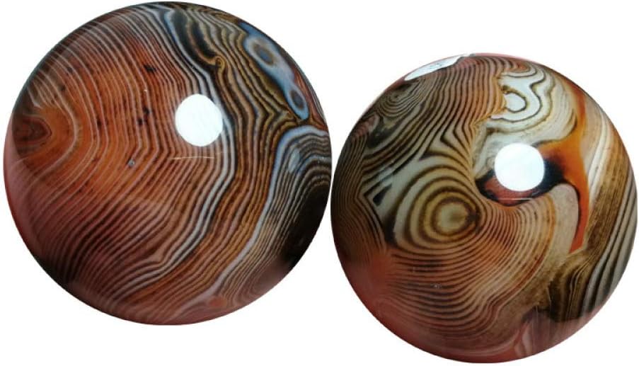 Laogg Baoding Balls Chinese,Natural Jade Stone Fitness Health Stress Exercise Balls for Relaxation Relief Handball Send Parents