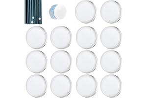 Magnetic Shower Curtain Weights 14-Pack White 4 cm Magnets for Stable Curtains, Flags, Tablecloths & More