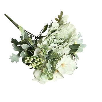 Amazon Com Ouniman Camellia Artificial Flower Bouquets Fake