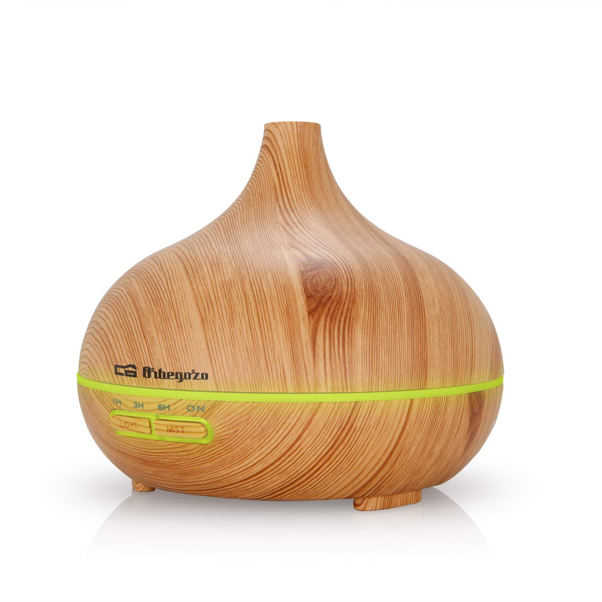 Orbegozo Hua 3500 – Ultrasonic Aromatherapy Essential Oil Diffuser, 300 ml Capacity, Quiet, Lighting in 7 Interchangeable Colours and Timer.