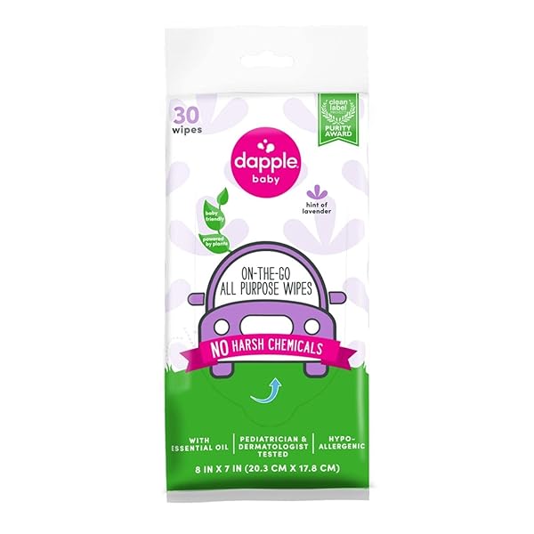 DAPPLE BABY ALL PURPOSE WIPES, HYPOALLERGENIC & POWERED...