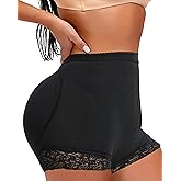 Butt Lifter Hip Enhancer Pads Underwear Shapewear Lace Padded Control Panties Shaper Booty Fake Pad Briefs Boyshorts