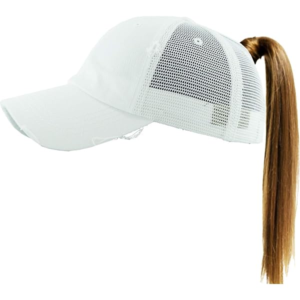 The Hat Depot Women High Ponytail Sun Protect Structured  display picture 2