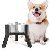 TIDANT Elevated Dog Bowl Stand for Small Dogs, Adjustable Width 5.9-8.7", Raised Dog Food Water Bowls Holder, Bowl Not Included