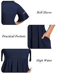 Pinup Fashion Navy Blue Dress for Women Plus Size