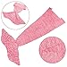 Mermaid Tail Blanket, MAXCHANGE Handmade High Density Thick Mermaid Blanket, Soft and Warm for All Seasons, A Sweet Gift for Kids and Girlfriends