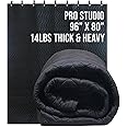 BoxerTools XL Pro Studio Sound Dampening Thick Blanket 96" x 80" - Metal Grommets, Heavy Duty Loops, Light Blocker, Acoustic Treatment Blanket, Insulated, Sound Reducing