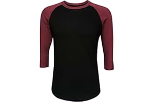 ILTEX Raglan T-Shirt 3/4 Sleeve Athletic Baseball Jersey Unisex (30+ Colors)
