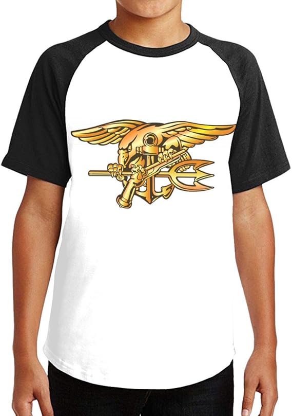 Us Navy Trident Seal Personalized Tee Boys Shirt Short