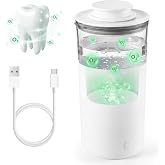 Ozone Hydrogen Water Cup &ndash; O3 Generator, 12oz Automatic Electrolytic for Ozone Water Oral Care, Fresh Breath, Teeth Brushing &amp; Flushing, Multi-Functional Purified Mouthwash Cup Healthy Partner