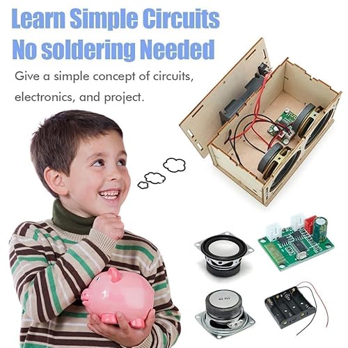 DIY Bluetooth Speaker STEM Kits with Circuits for Kids Adults 3D